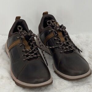 CATERPILLAR WOMENS SIZE 10.5 Brown Leather Casual Shoes UNISEX MENS 8.5